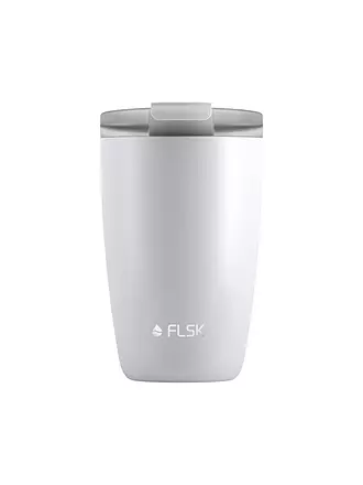 FLSK | Bicchiere termico - Tazza termica CUP Tazza da caffè da asporto 0,35 l Acciaio inossidabile Oliva | weiss